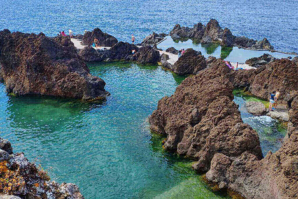 Piscinas Naturais do Porto Moniz op Ilha da Madeira