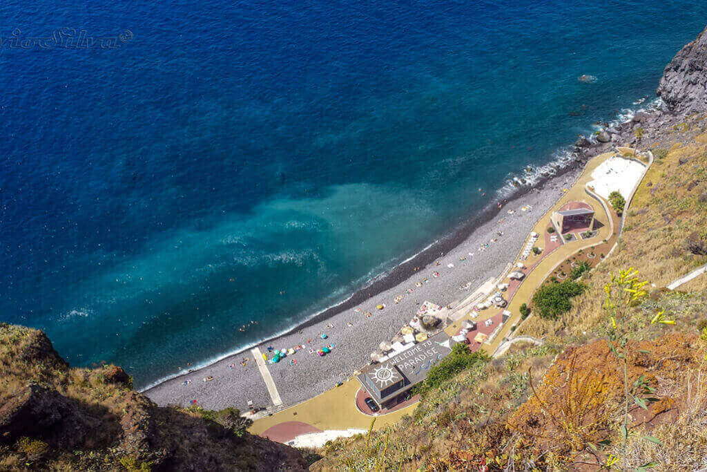 Praia de Pedra do Garajau na Ilha da Madeira