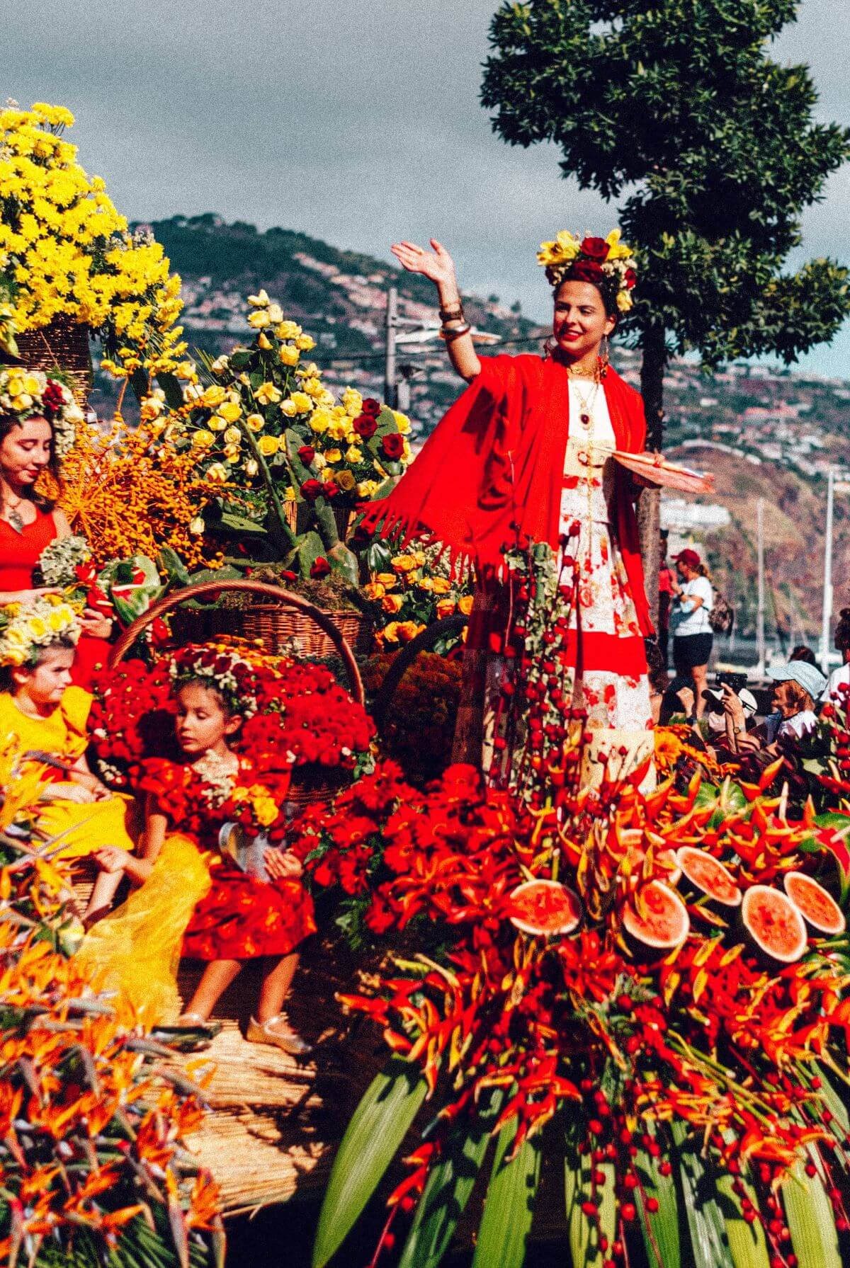 Flower festival in funchal city