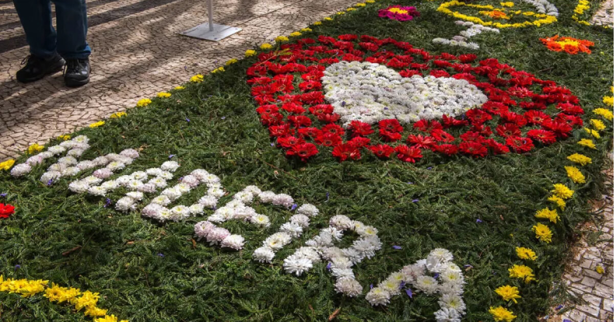 Tapete de flores "Eu amo a Madeira", Festa da Flor
