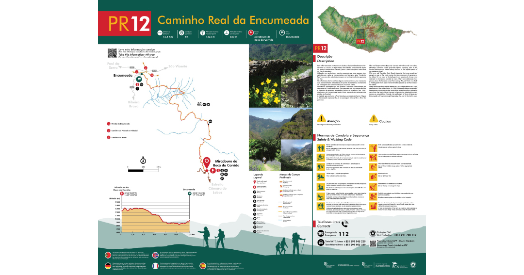 Madeira Island's hiking trail - Caminho Real da Encumeada
