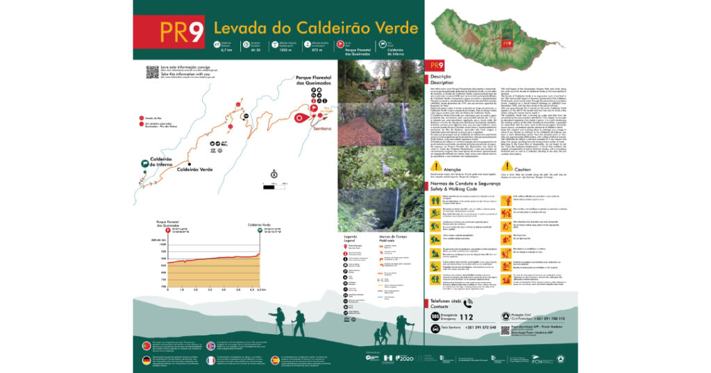 Levada do Caldeirão Verde in Santana is a lush trail through UNESCO listed Laurissilva forest