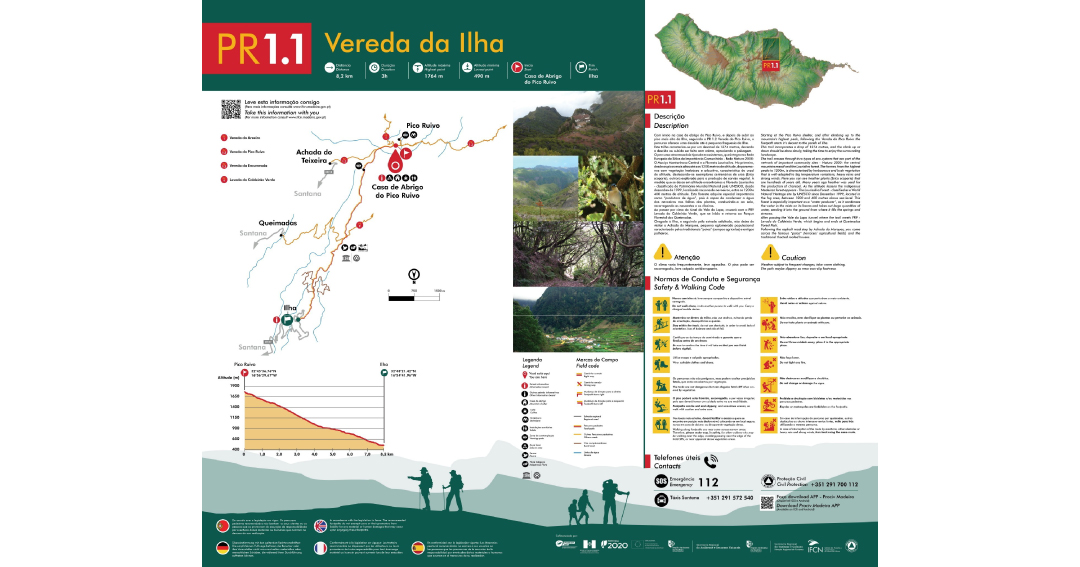 Vereda da Ilha from Pico Ruivo, the highest peak on the island, often with misty, atmospheric views in November